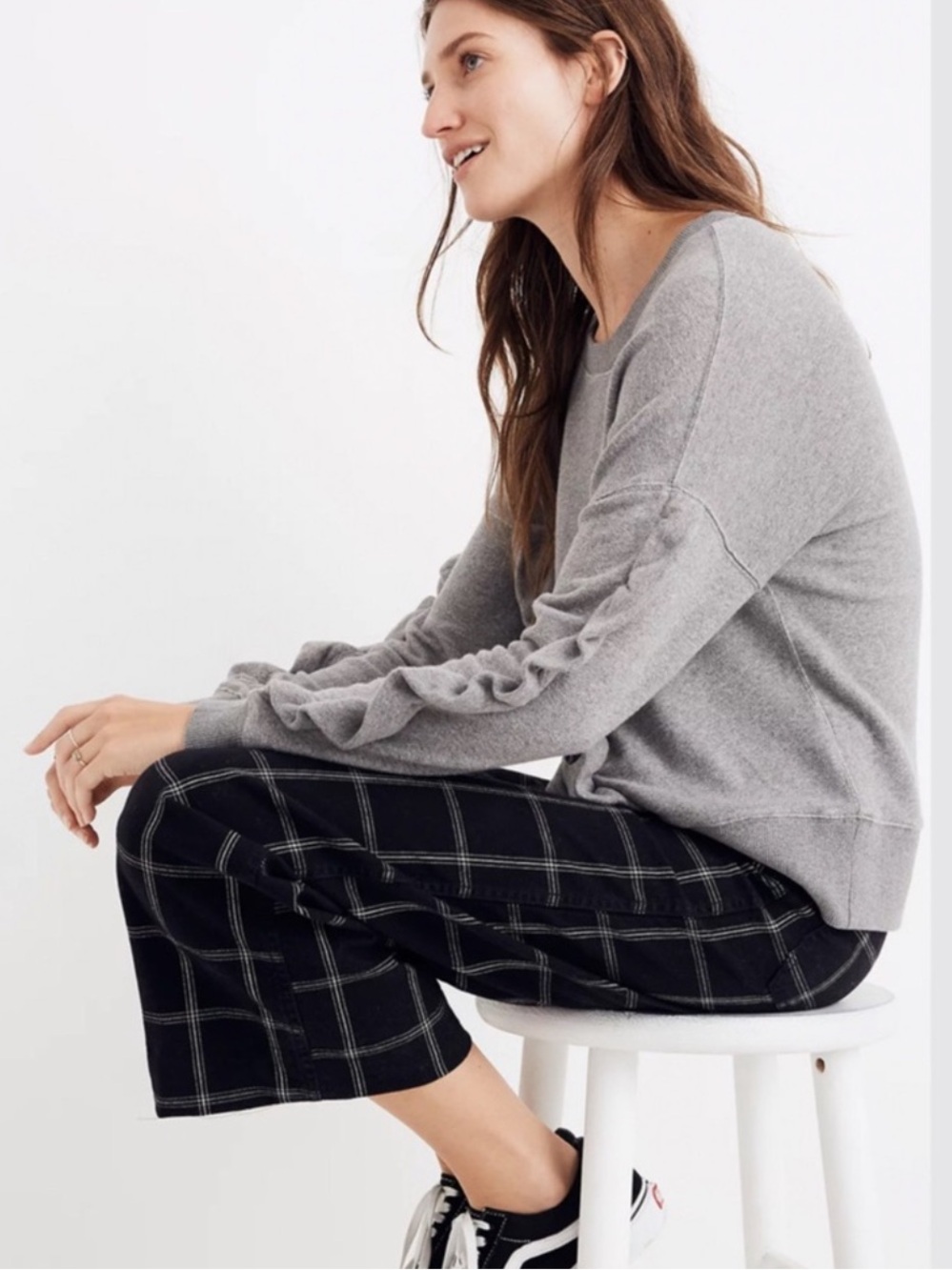 Madewell Ruffle Sweatshirt